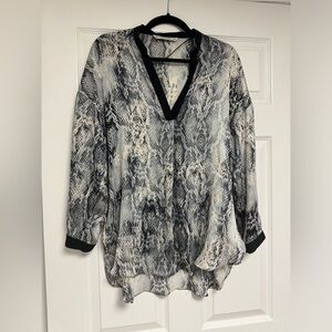 ZARA animal print shirt size M